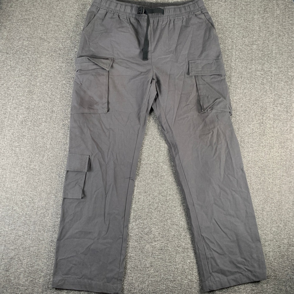 Richie Le Cargo Pants Men Extra Large Gray Baggy Streetwear Fashion